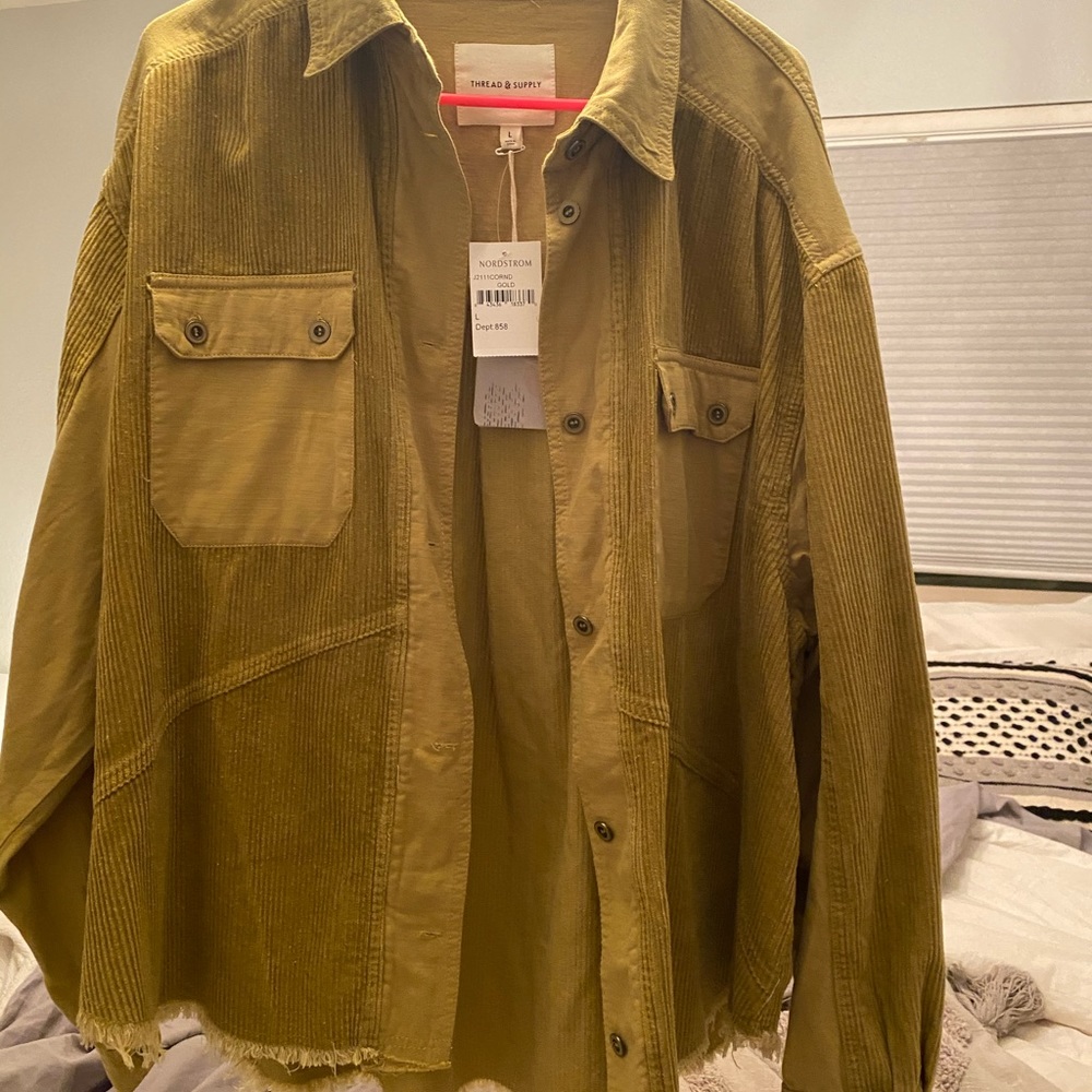 NWT corduroy shacket